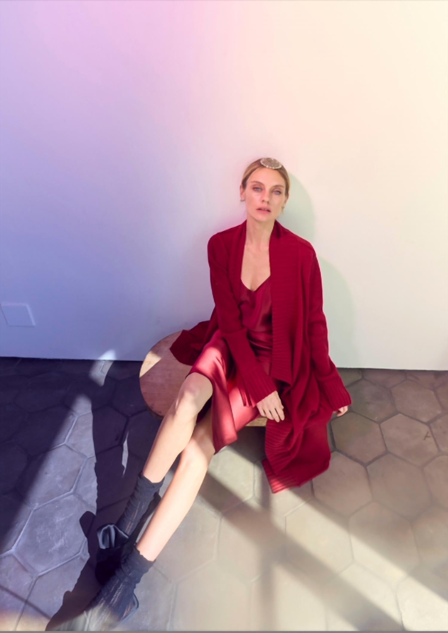 Brazeau Tricot - Classic Organza Petal Slip Midi Dress