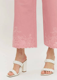 Entro - Blossom Scalloped Hem Pants