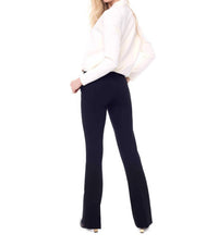 up! Tummy Control Ponte Bootcut Pant in black - women's pants - detail view
