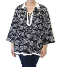 Colors By Caribe - Contrast Trim Top -plus