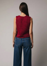 Sunday Edition - Margo Button Lurex Sweater Vest