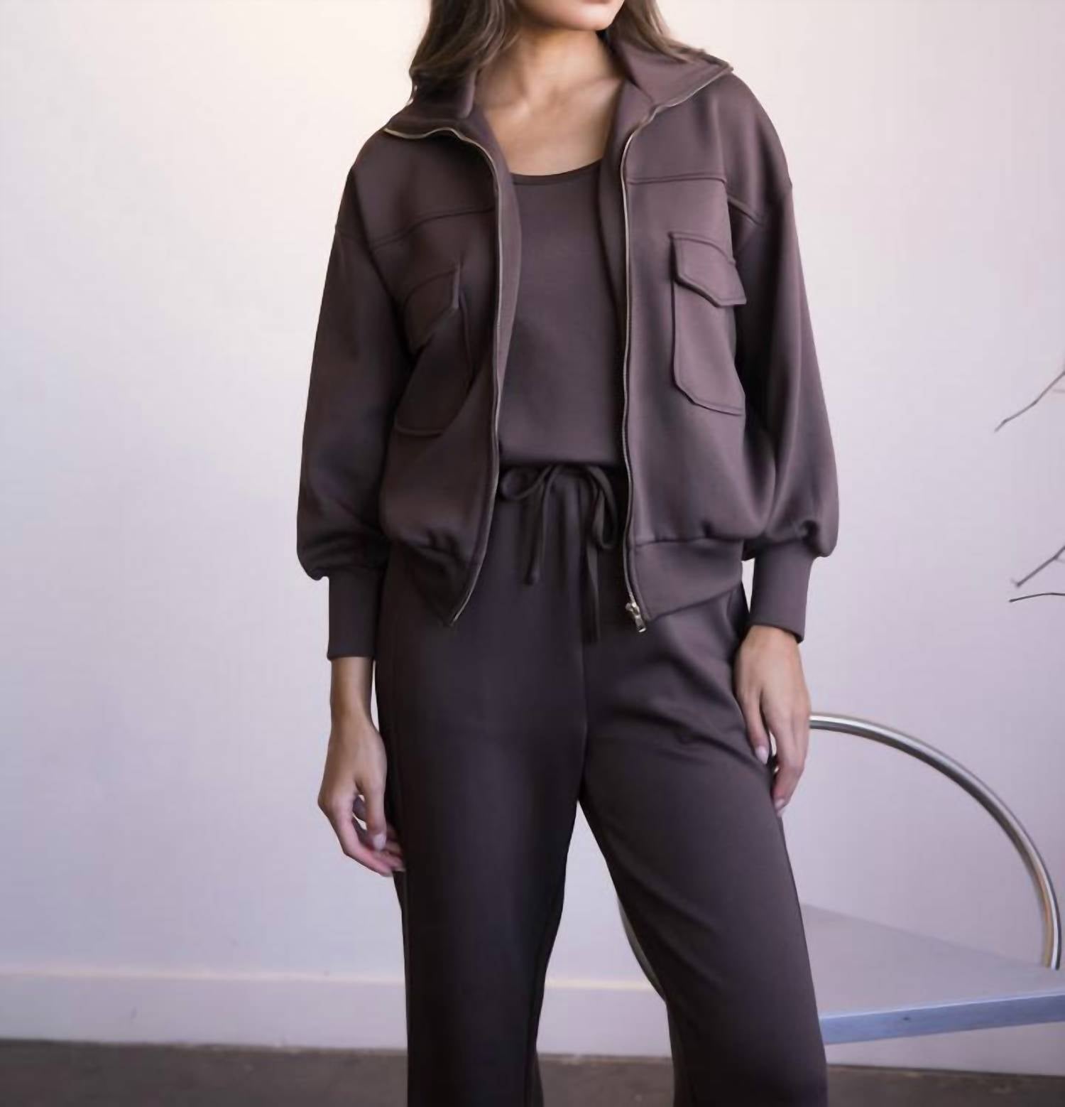 P.Cill - Lila Butter Modal Bomber Jacket