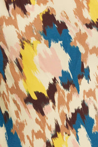 Ulla Johnson Kalena Midi Dress in citrus blossom - women's dress - detail view