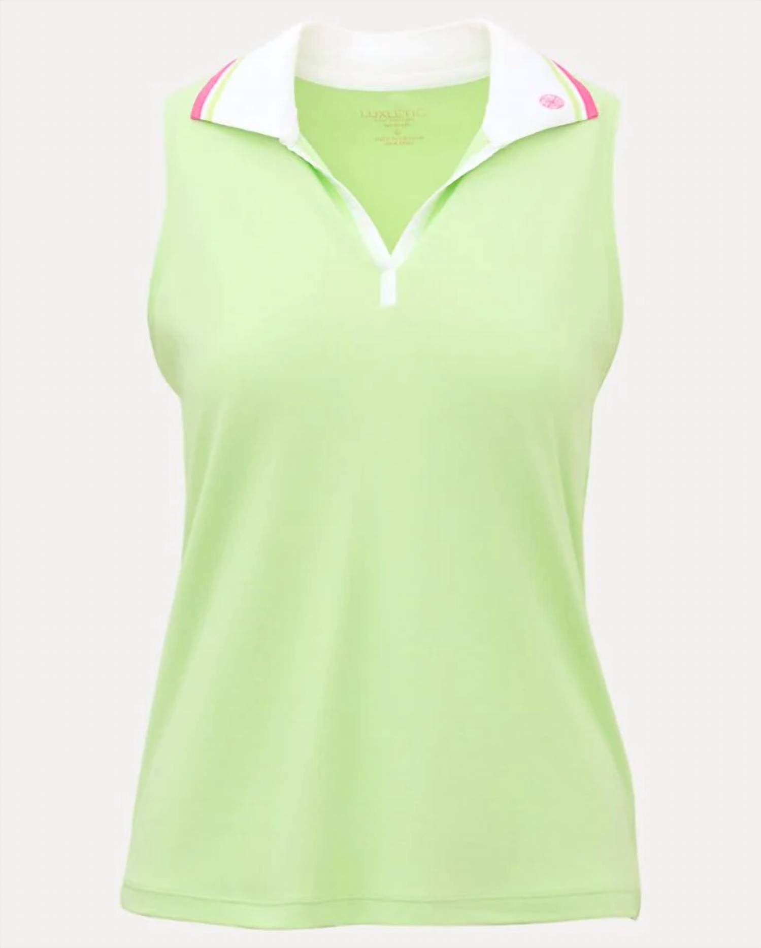 Lilly Pulitzer - FRIDA UPF 50+ SLEEVELESS POLO TOP