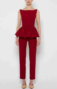 Prabal Gurung - Peplum Square Neck Top