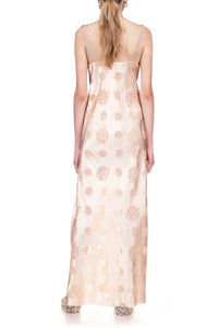Marina Moscone - Floral Print Sleeveless Slip Dress