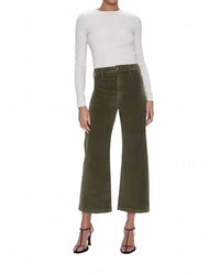 Pistola - Penny Crop High Rise Wide Leg Jeans