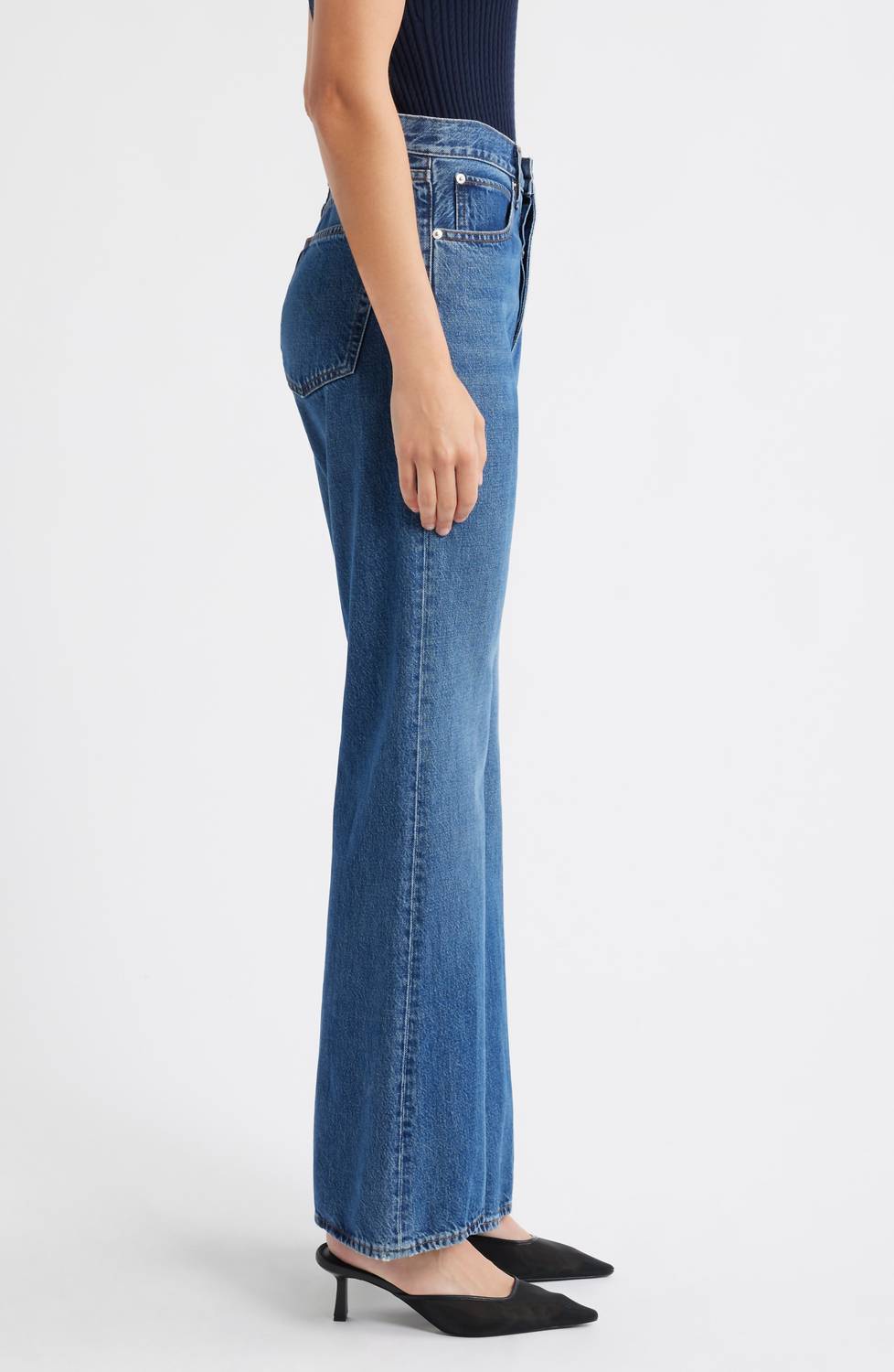 Frame - Lax High Rise Wide-leg Jeans