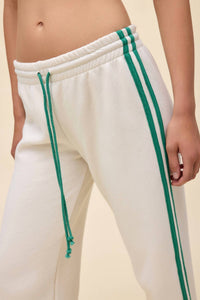 DAYDREAMER Solid Track Pant in white - women's pants - view 4