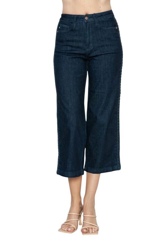 Judy Blue - Wide Leg Cropped Jeans