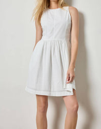 Lilla P - Eyelet High Neck Mini Dress
