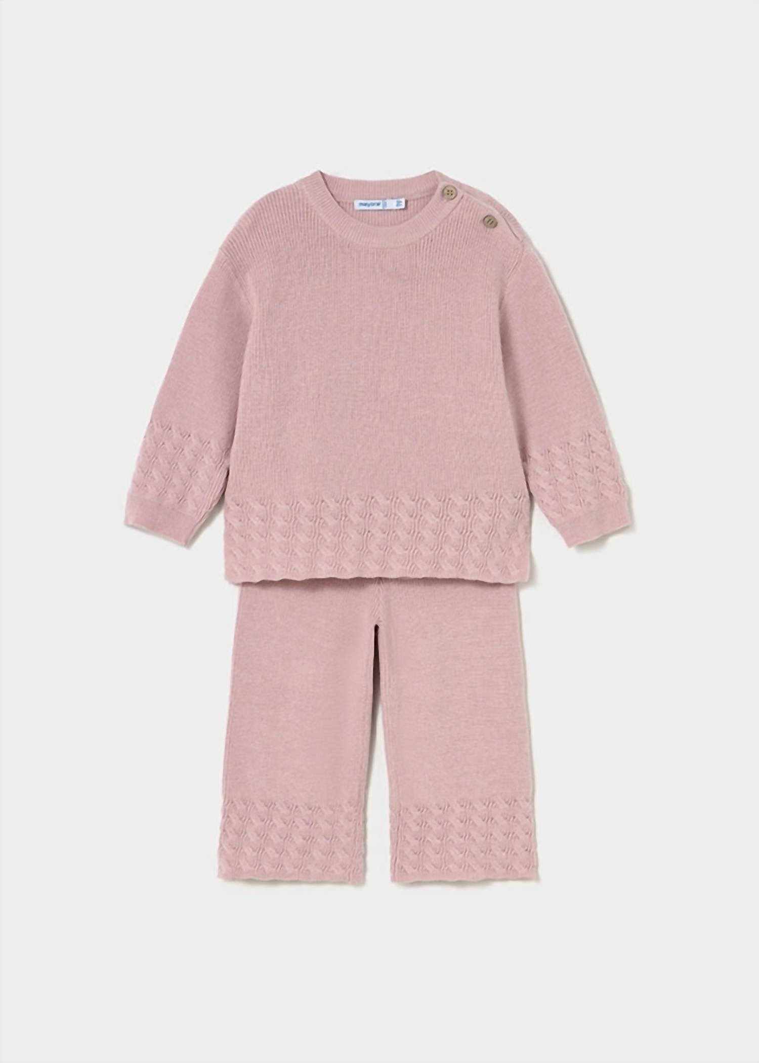 Mayoral - Girl's Sweater Knit Pants Set