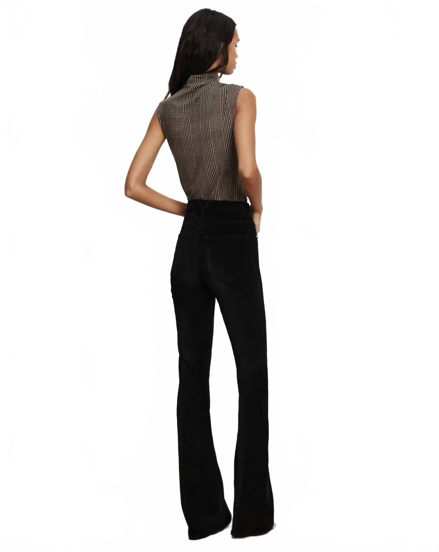 Veronica Beard Mylie Sleeveless Top in dark acorn multi 1 - women's tank top - detail view