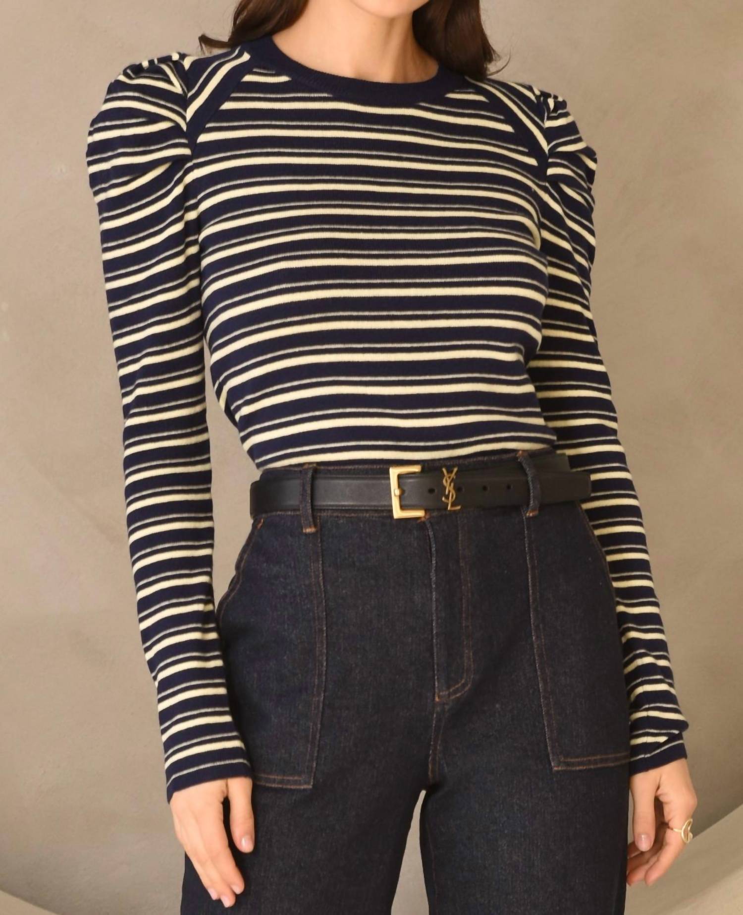 Greylin - Wally Stripe Knit Top