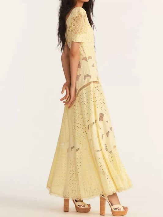 Loveshackfancy - Nella Eyelet Patchwork Maxi Dress