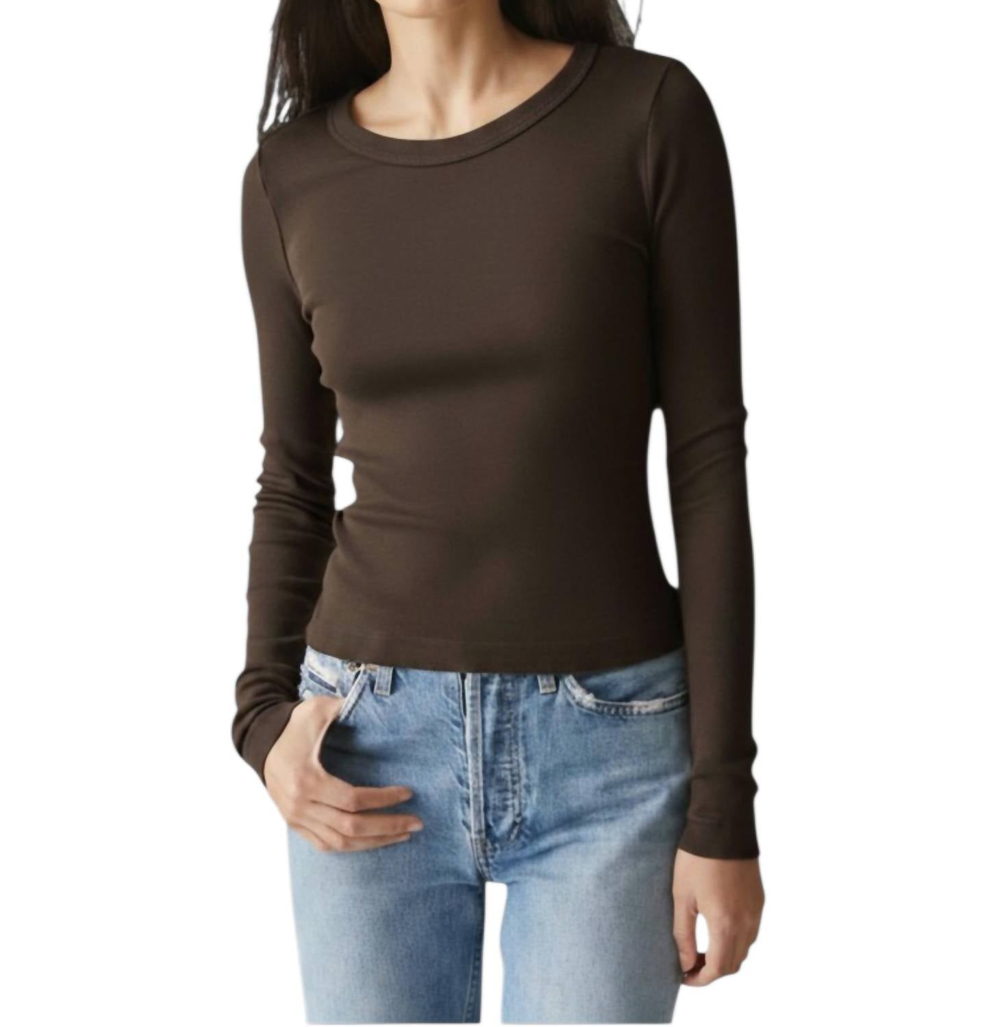 Michael Stars - Orion Crop Long Sleeve Tee