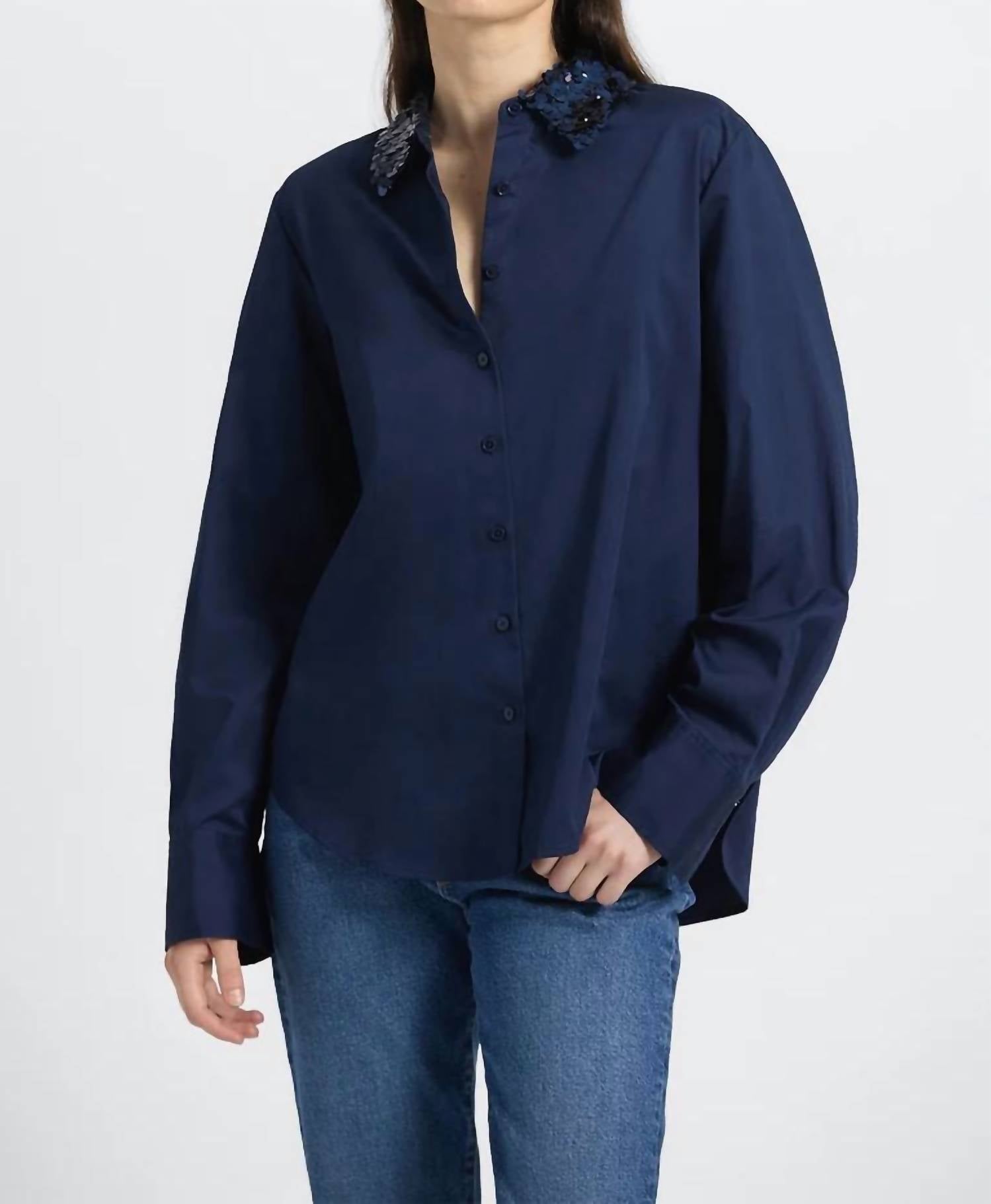 Derek Lam - Alina Sequin Collar Shirt