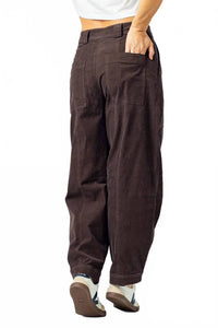 sundays Corduroy Sawyer Pants in chocolate brown - women's pants - detail view