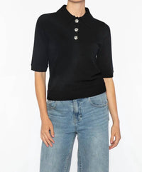 Kinross - Crystal Button Polo Shirt