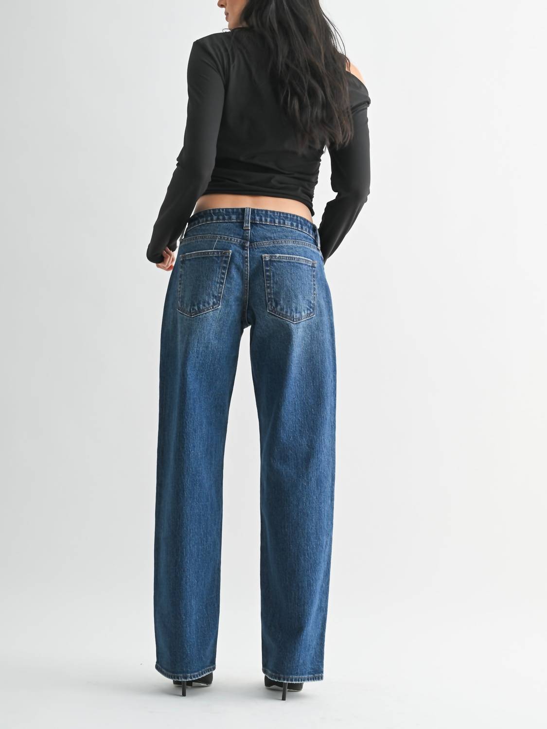 Jbd. - Low Rise Studded Baggy Jean