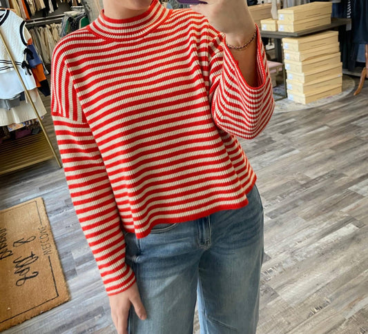 Ellison - Striped Knit Sweater