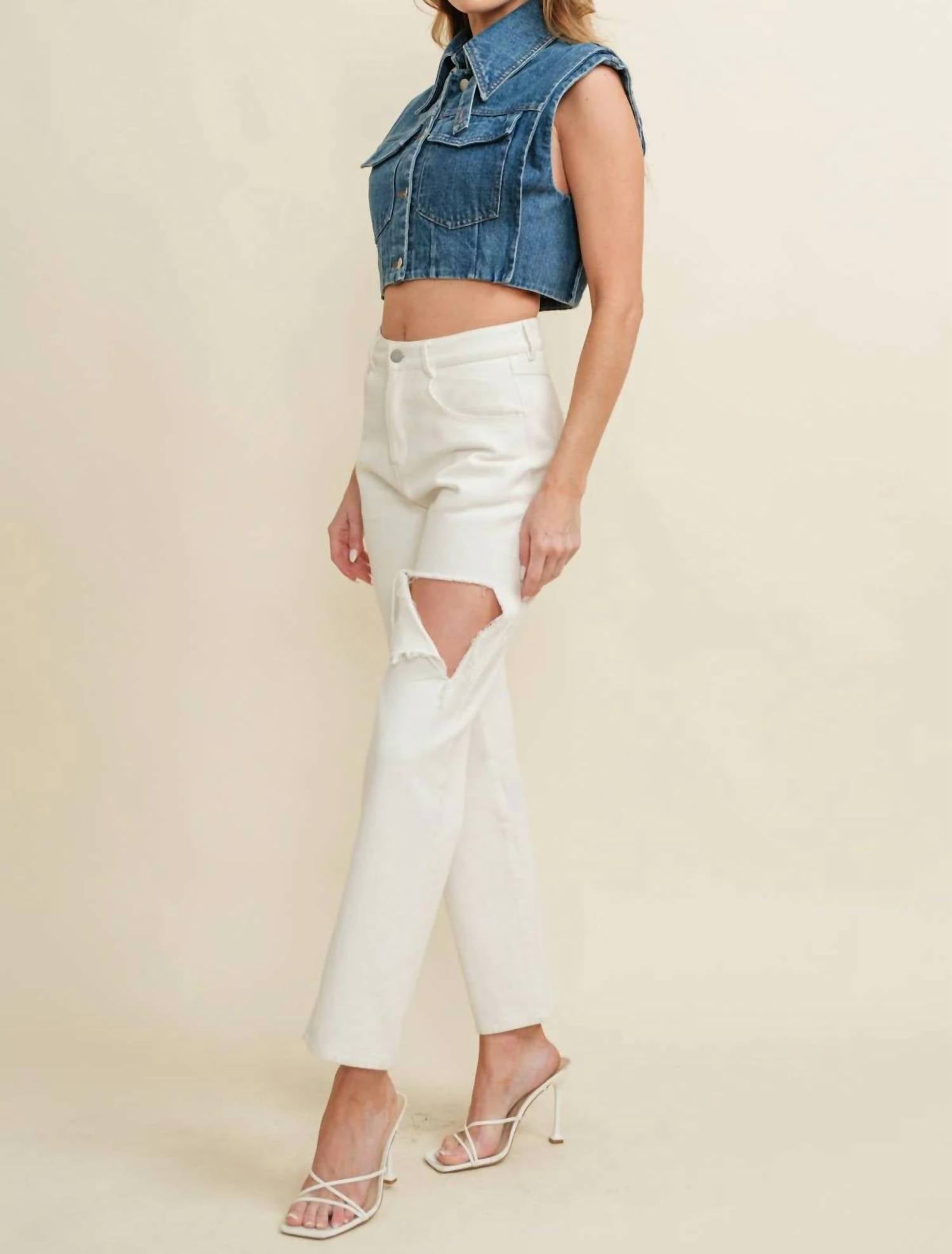 Cloud Ten - Women's Canyon Cutoff Button Up Vest