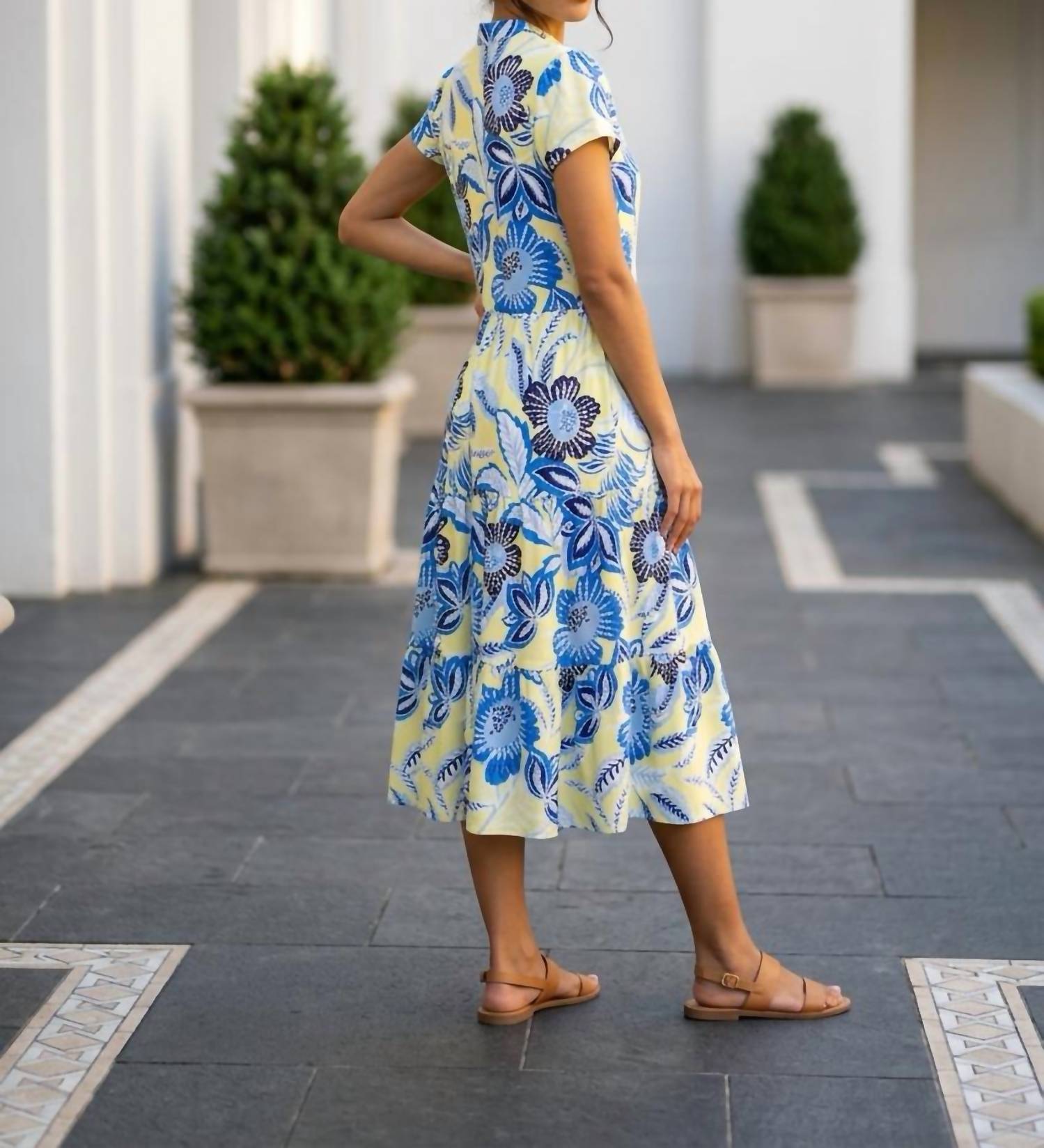 Jude Connally - Blooming Botantics Butter Libby Dress