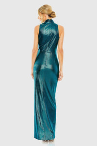 Ieena For Mac Duggal - Sleeveless High Neck Cutout Gown