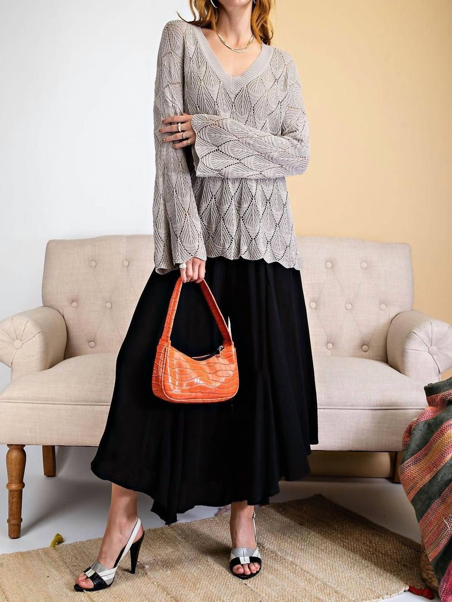 Easel - Gorgeous Lightweight Knit Sweater