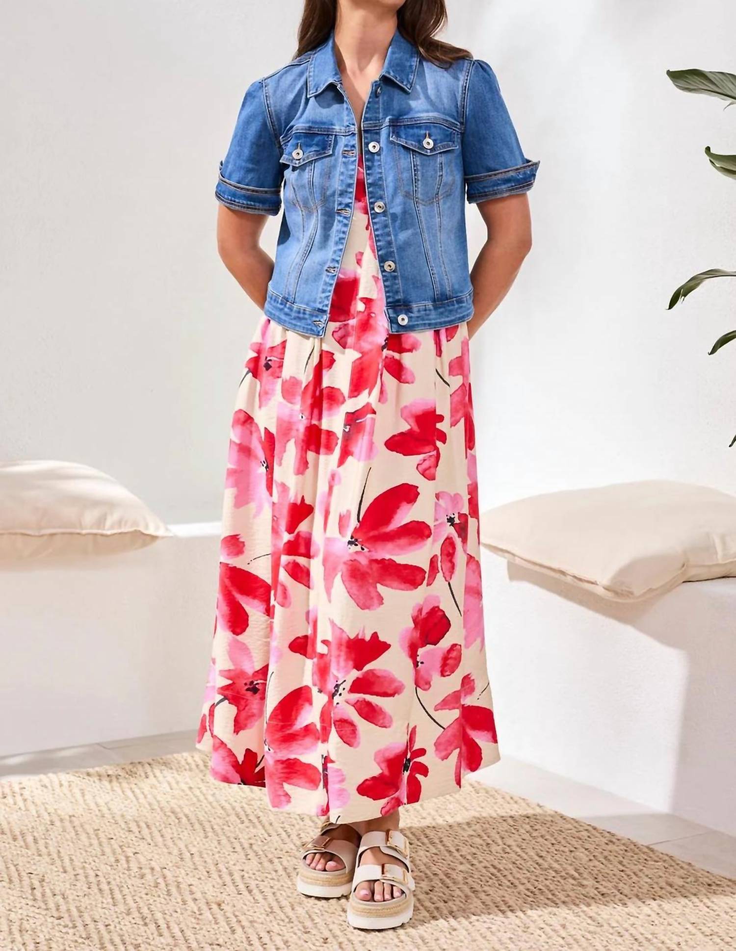 Tribal - Elbow Sleeve Denim Jacket