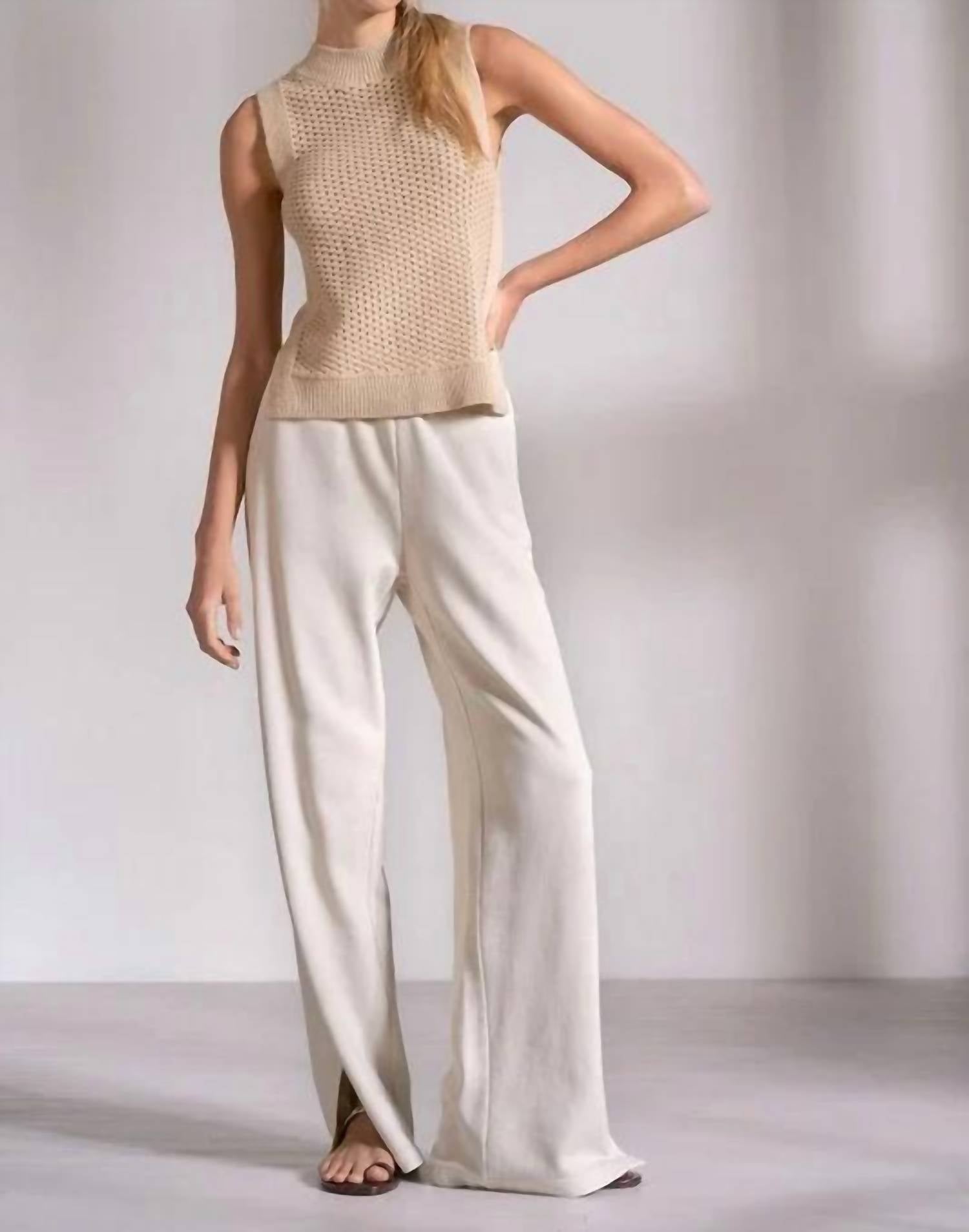 Elan - Women’s Sleeveless High Neck Knit Top