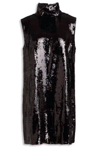 Theory - Funnel Neck Sequin Dress