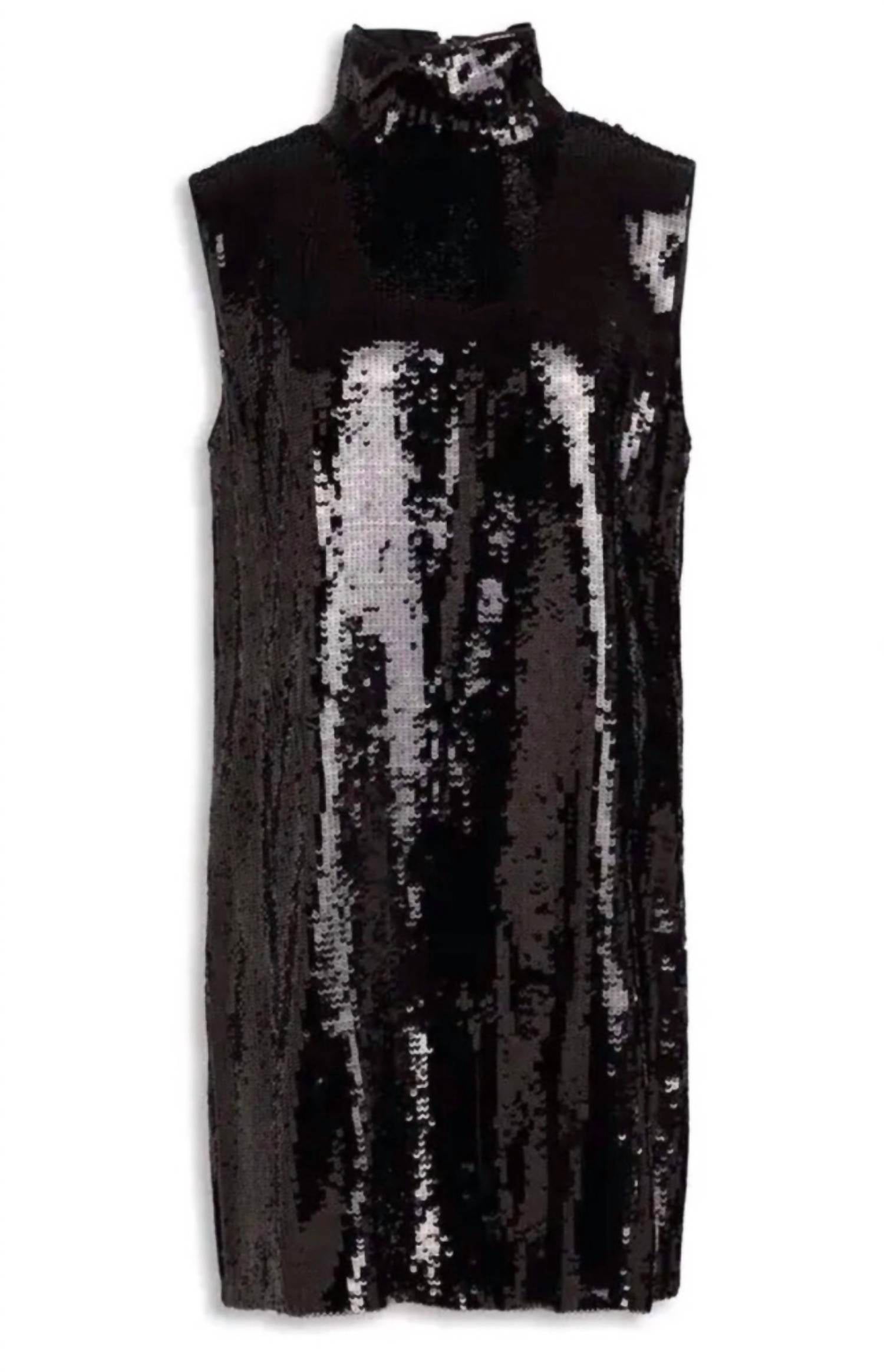 Theory - Funnel Neck Sequin Dress