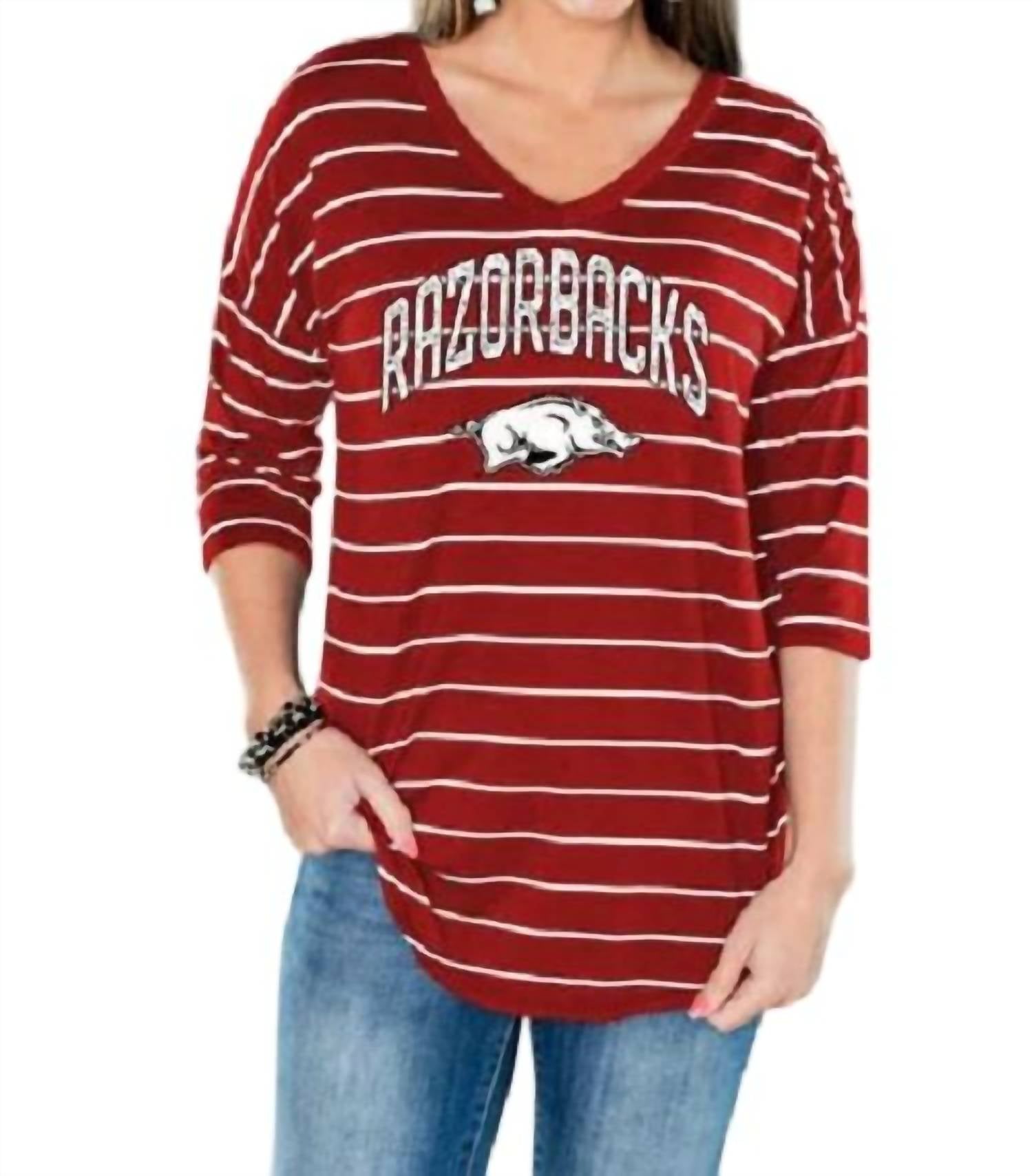 Gameday Couture - University of Arkansas Fall in Line Tunic