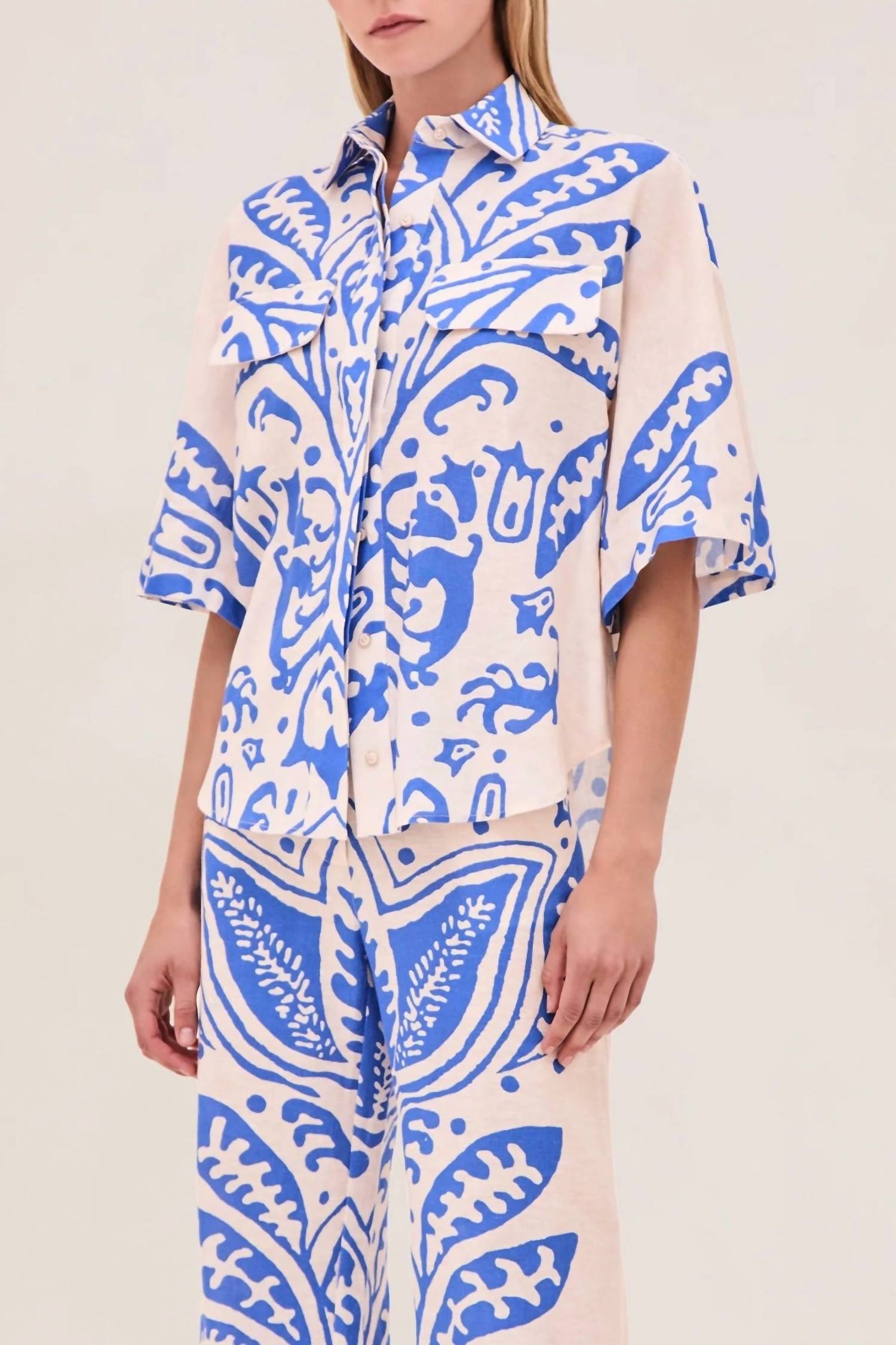 Alexis - Farad Linen Top