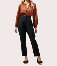 Sugarlips - Satin Long Sleeve Sleeve Blouse