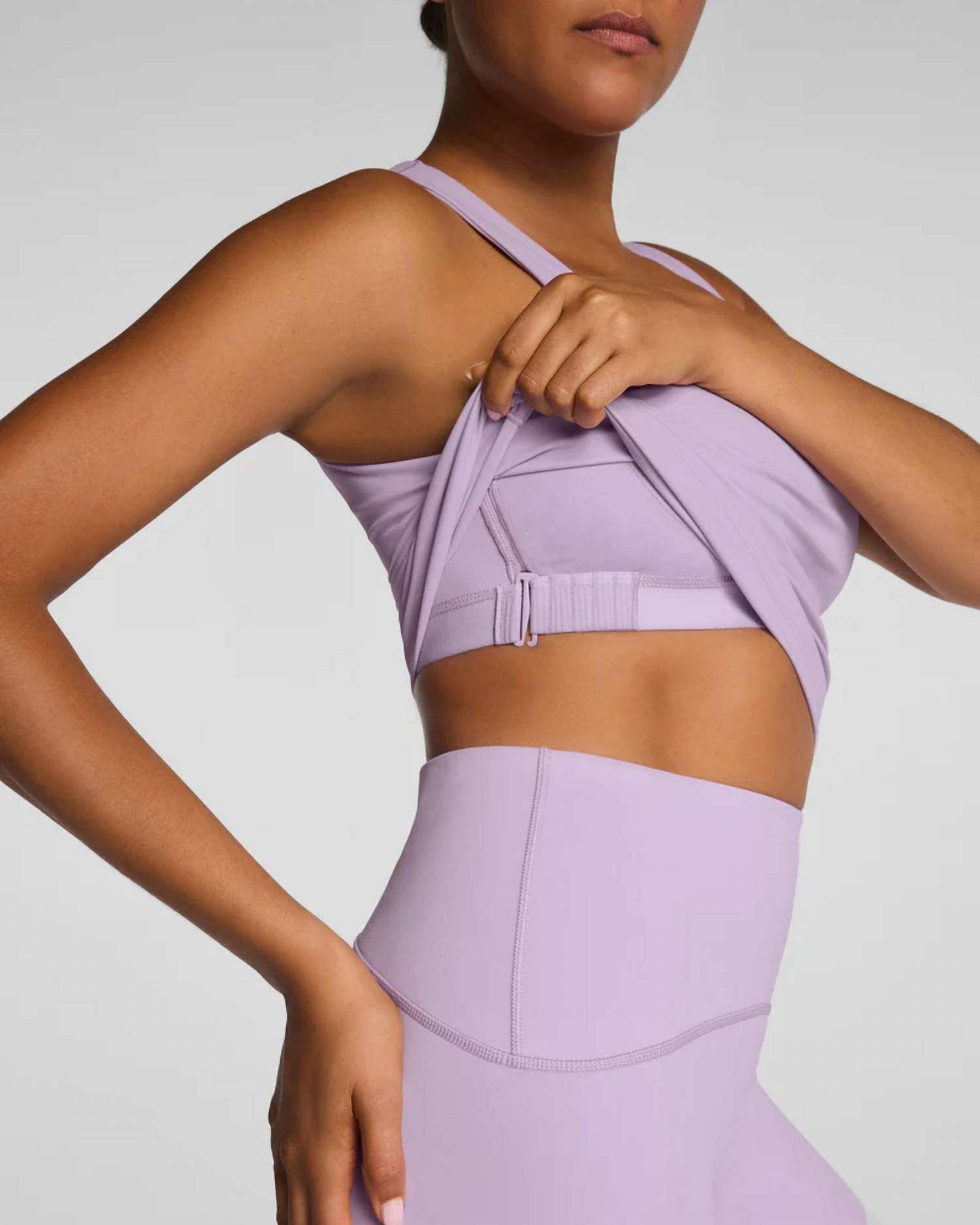 Spanx Shelf Tank Top in verbena - women's intimate - alternate view