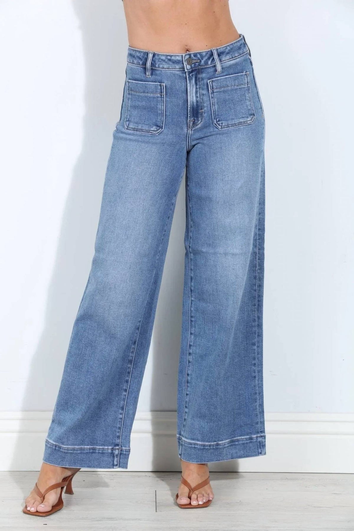 Hidden - Women's Nori Front Pocket Stretch Wide Leg Pants