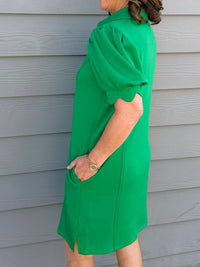 Entro - City Puff Sleeve Dress