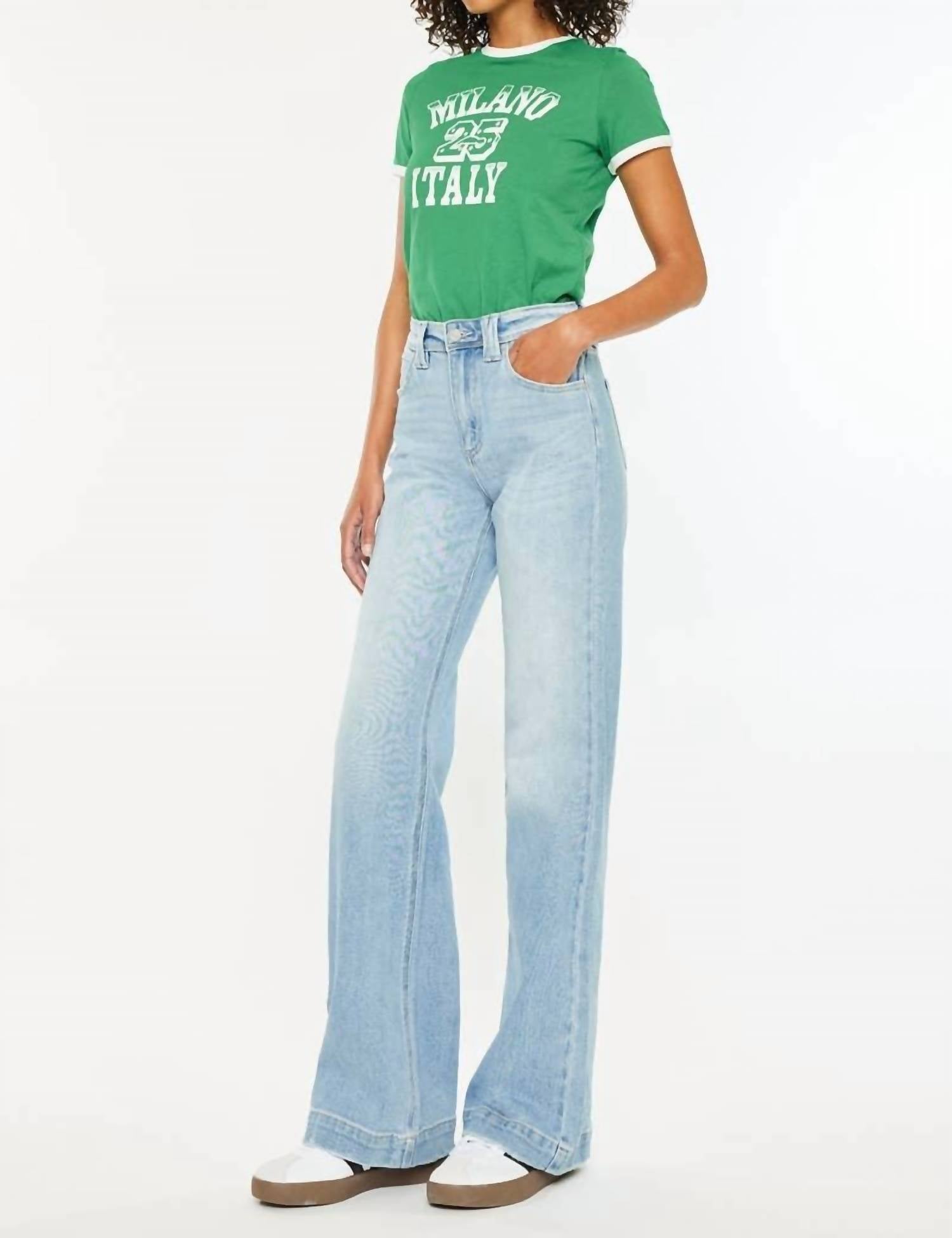 Kancan - Wide Leg Flare Jeans