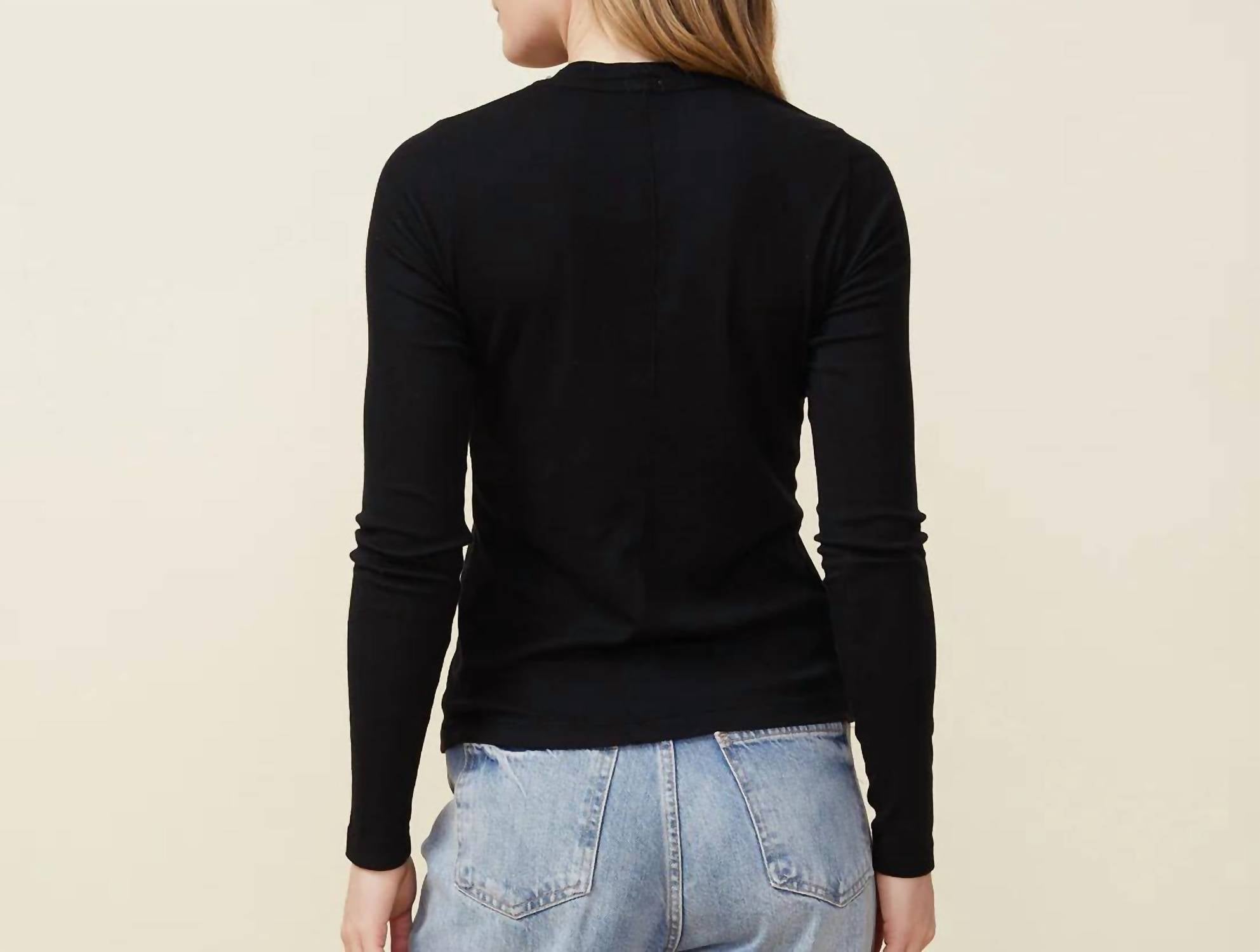 Monrow - Supimafine Rib Long Sleeve Crew