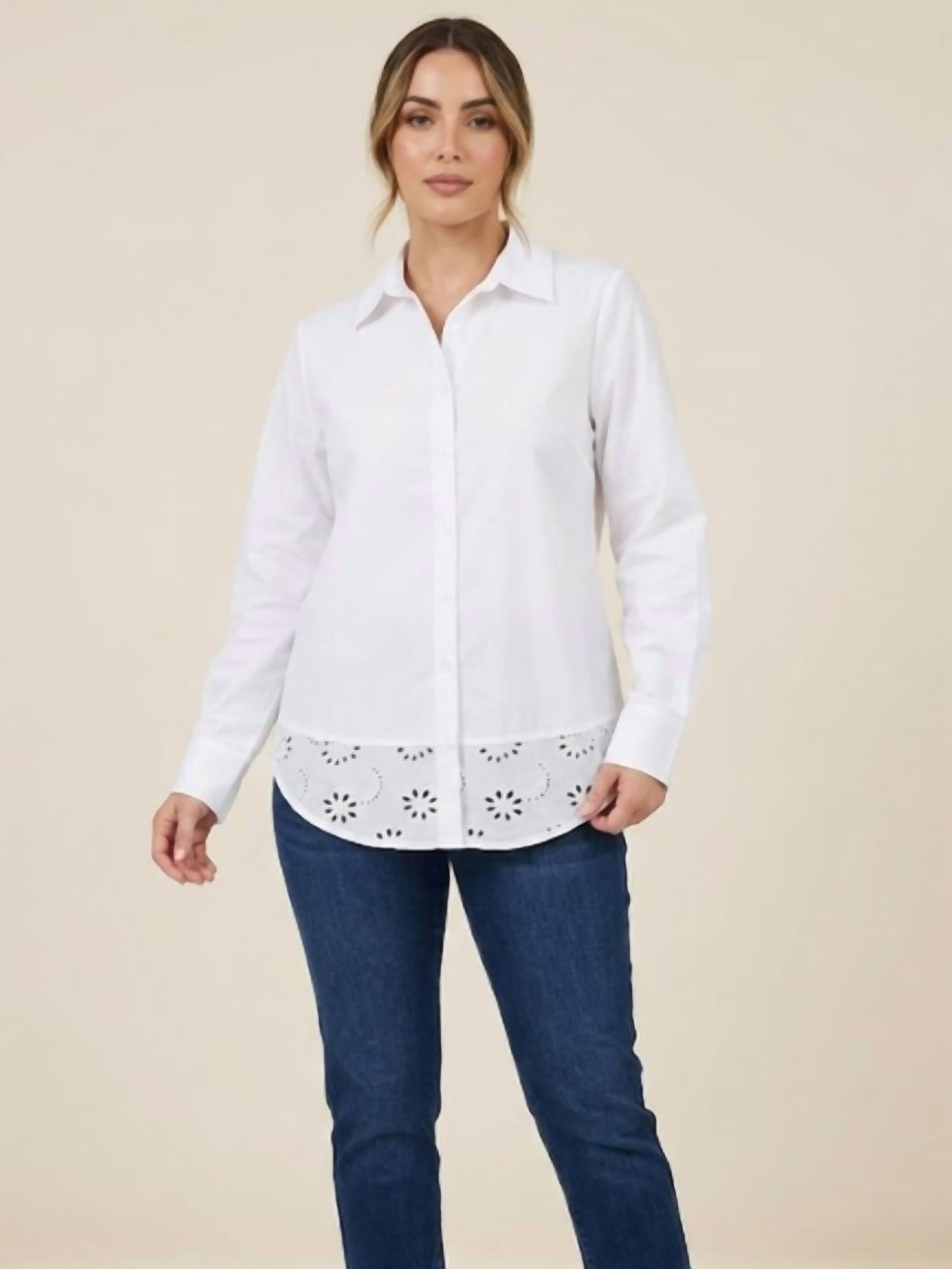Maude Vivante - George Eyelet Top