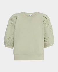 Rails Camy Sweatshirt in vintage sage - women's top - detail view