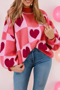 1 the Woman Hearts Everywhere Sweater in pink - women's sweater