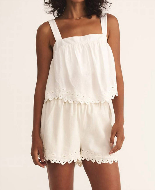 Z Supply - Annecy Embroidered Linen Tank