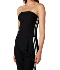 Nia - Kate Strapless Stripe Top