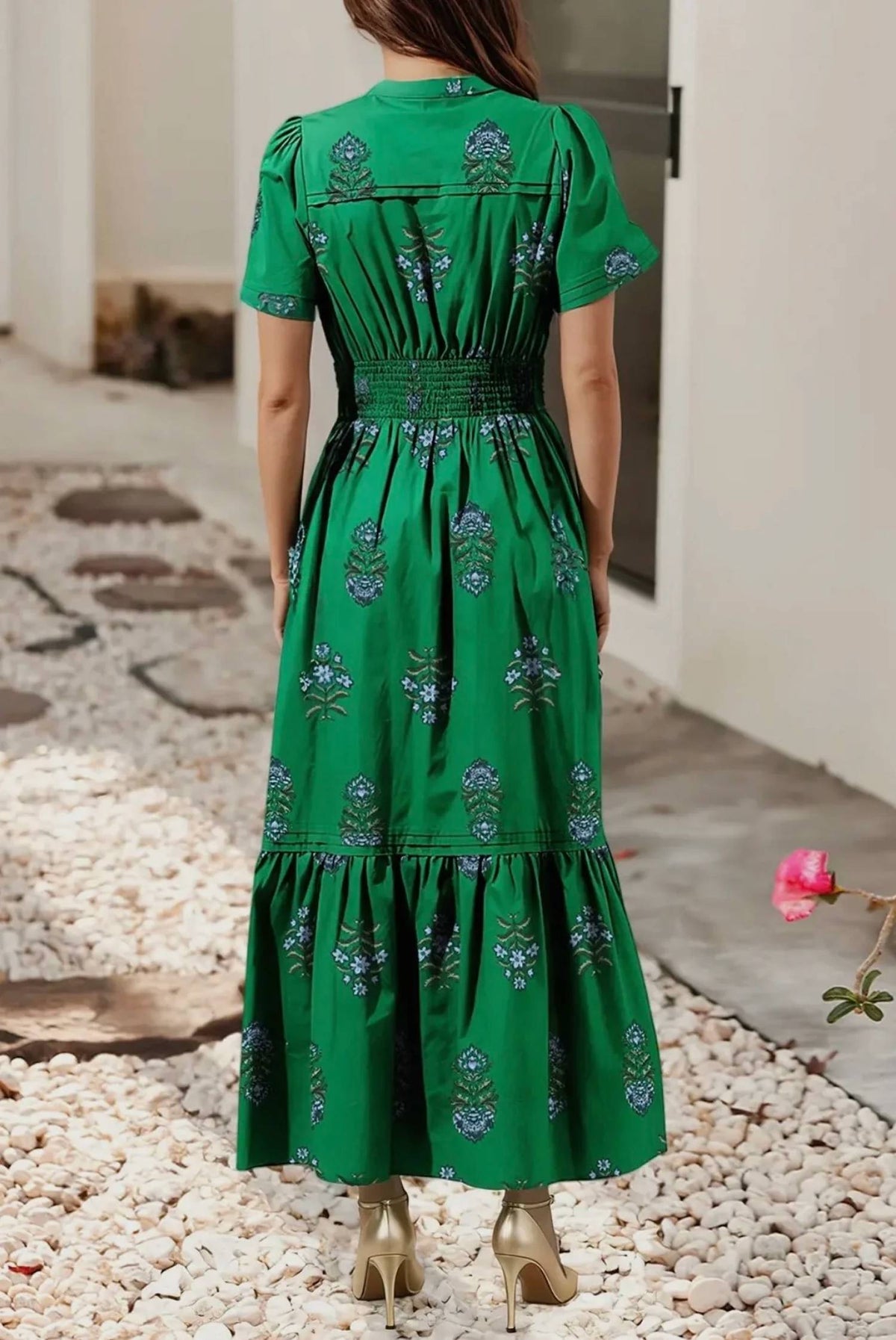 Little Daisy Closet - Sprig Poplin Maxi Dress
