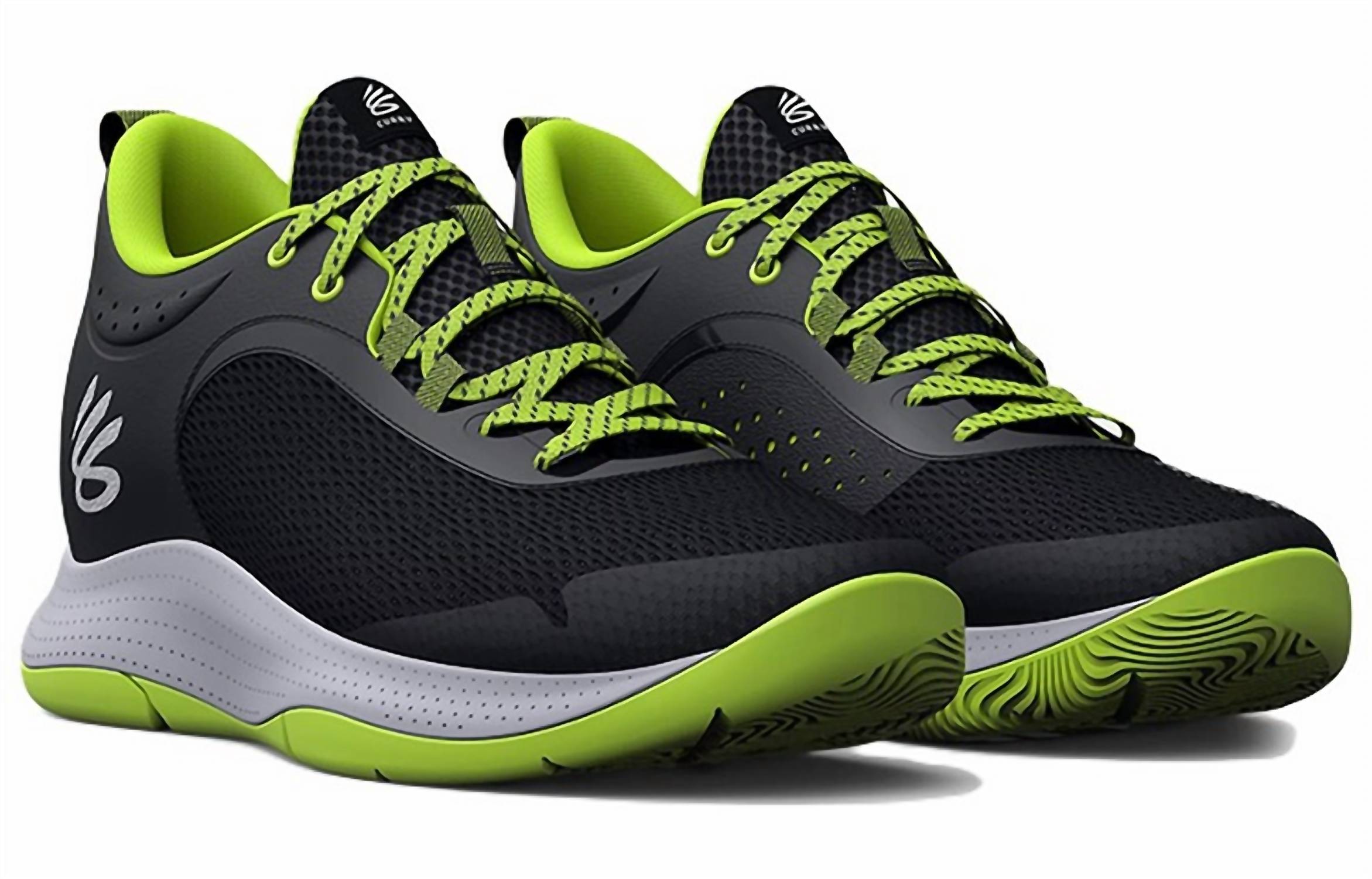 UNDER ARMOUR Unisex Curry Shoes in black green - sneaker - view 4