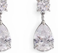 Jagged Halo Jewelry - Women's Regal Crystal Drop Earrings