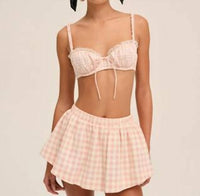 For Love & Lemons - Women's Petal Gingham Skort